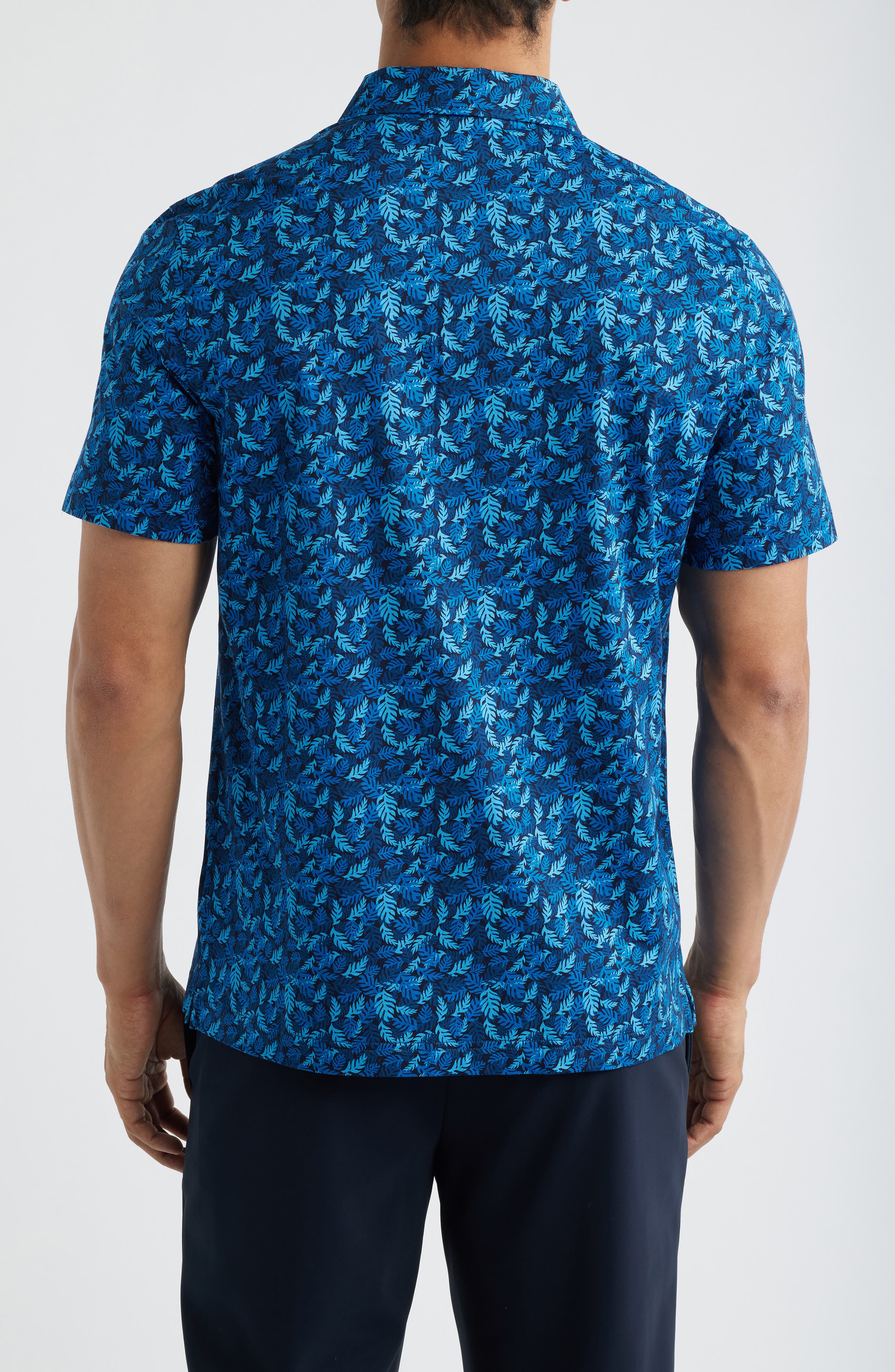 Vincent OoohCotton Leaf Print Polo - image 2