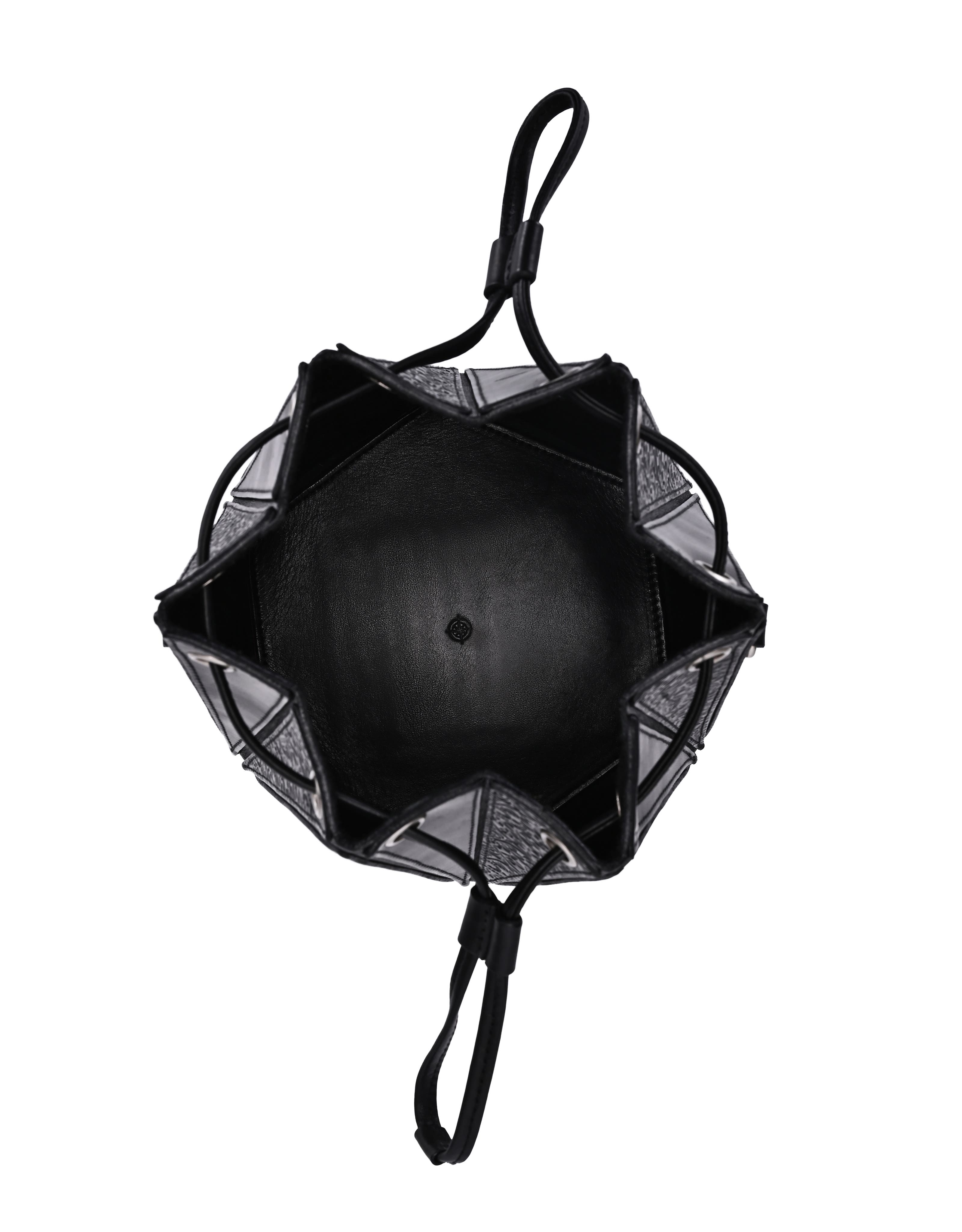 OLD TREND Prism Small Convertible Leather Bucket Crossbody, Alternate, color, Black