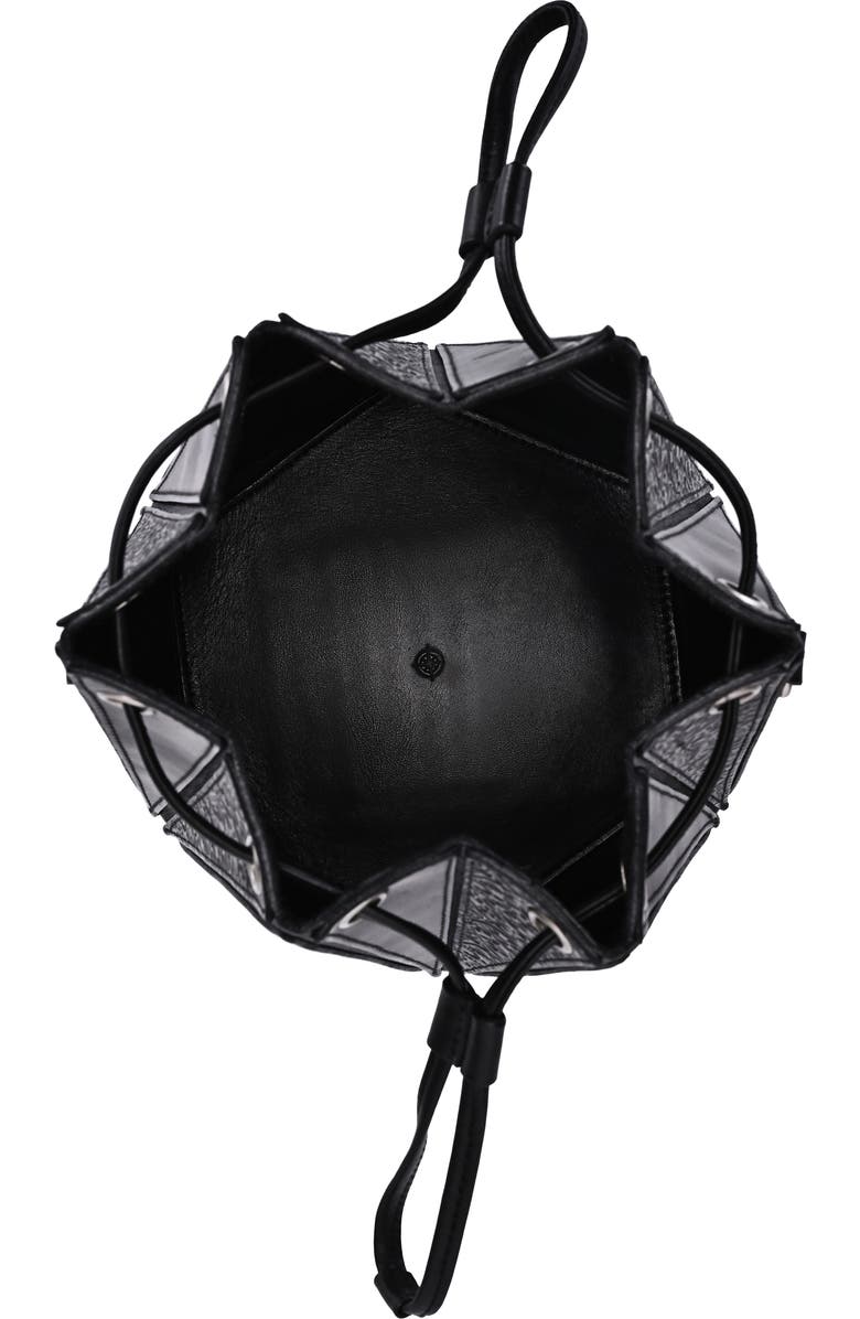 OLD TREND Prism Small Convertible Leather Bucket Crossbody, Alternate, color, Black