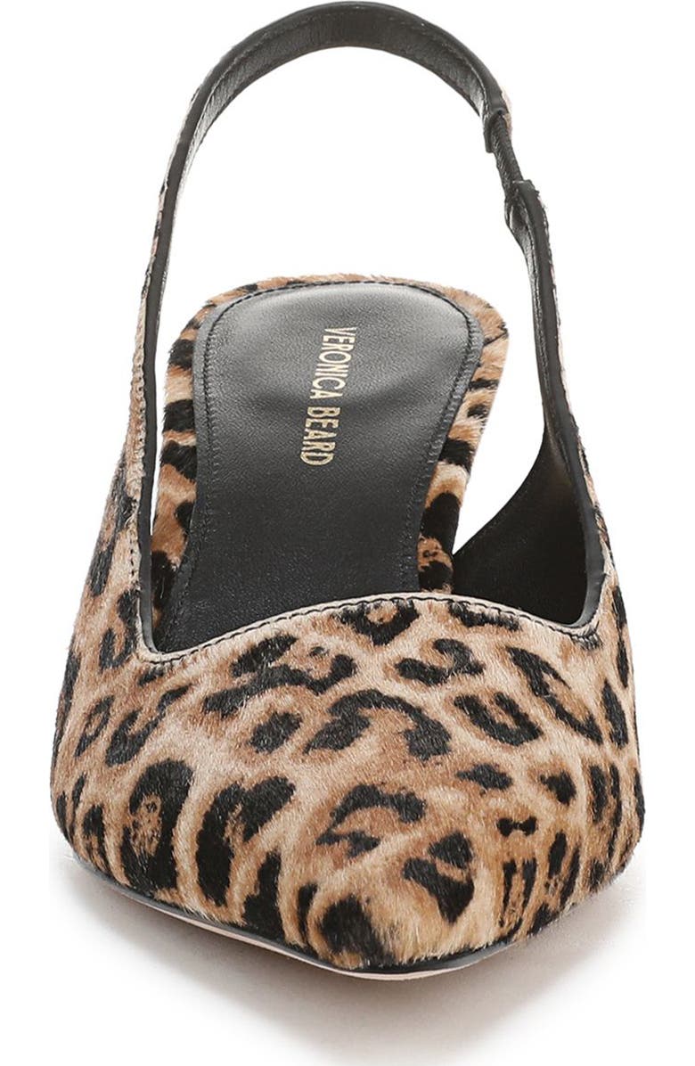 Veronica Beard Cashel Slingback Pointed Toe Pump, Alternate, color, Leopard