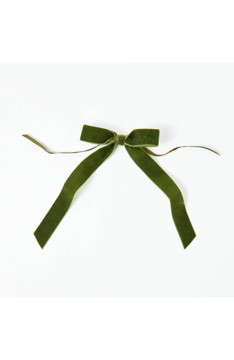 Mrs. Alice Velvet Bows (Set of 4) - 20cm, Alternate, color, Green