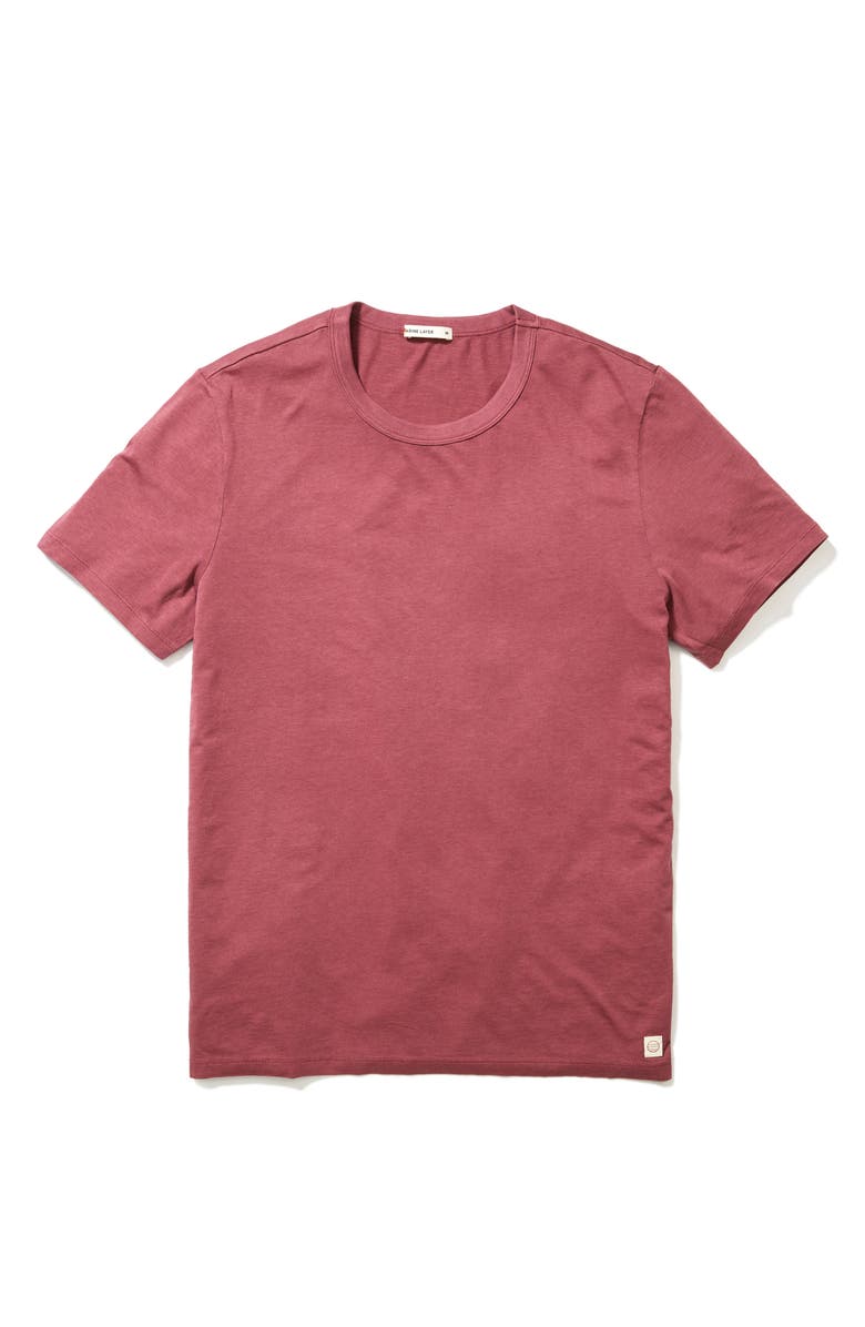 Marine Layer Sea Change T-Shirt, Alternate, color, Pomegranate