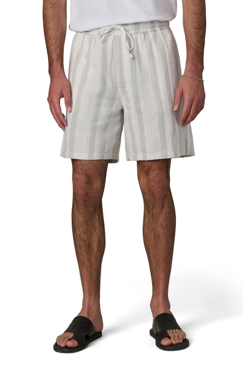 Joe's Cabana Dobby Stripe Drawstring Shorts, Main, color, Grey Stripe