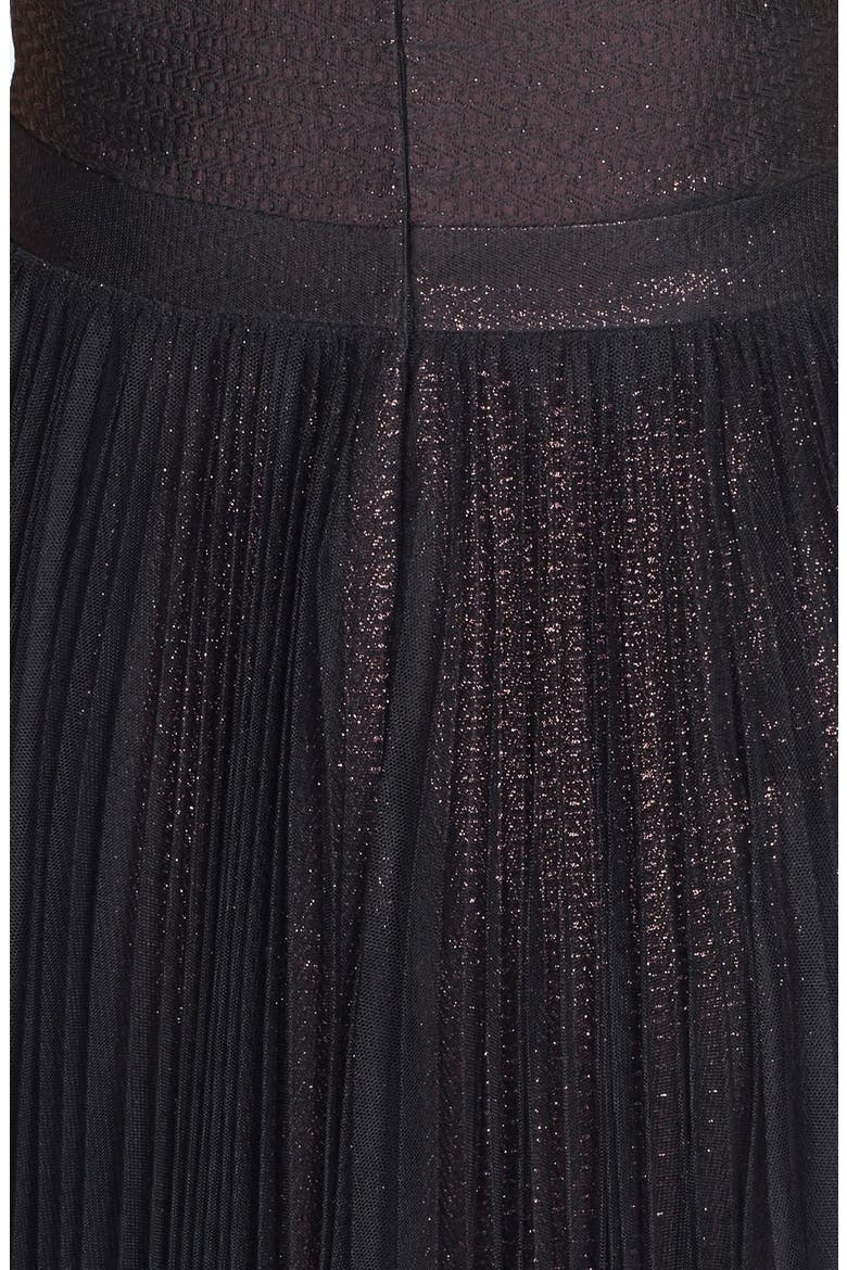 Shimmer Jacquard Gown, Alternate, color, ORCHID