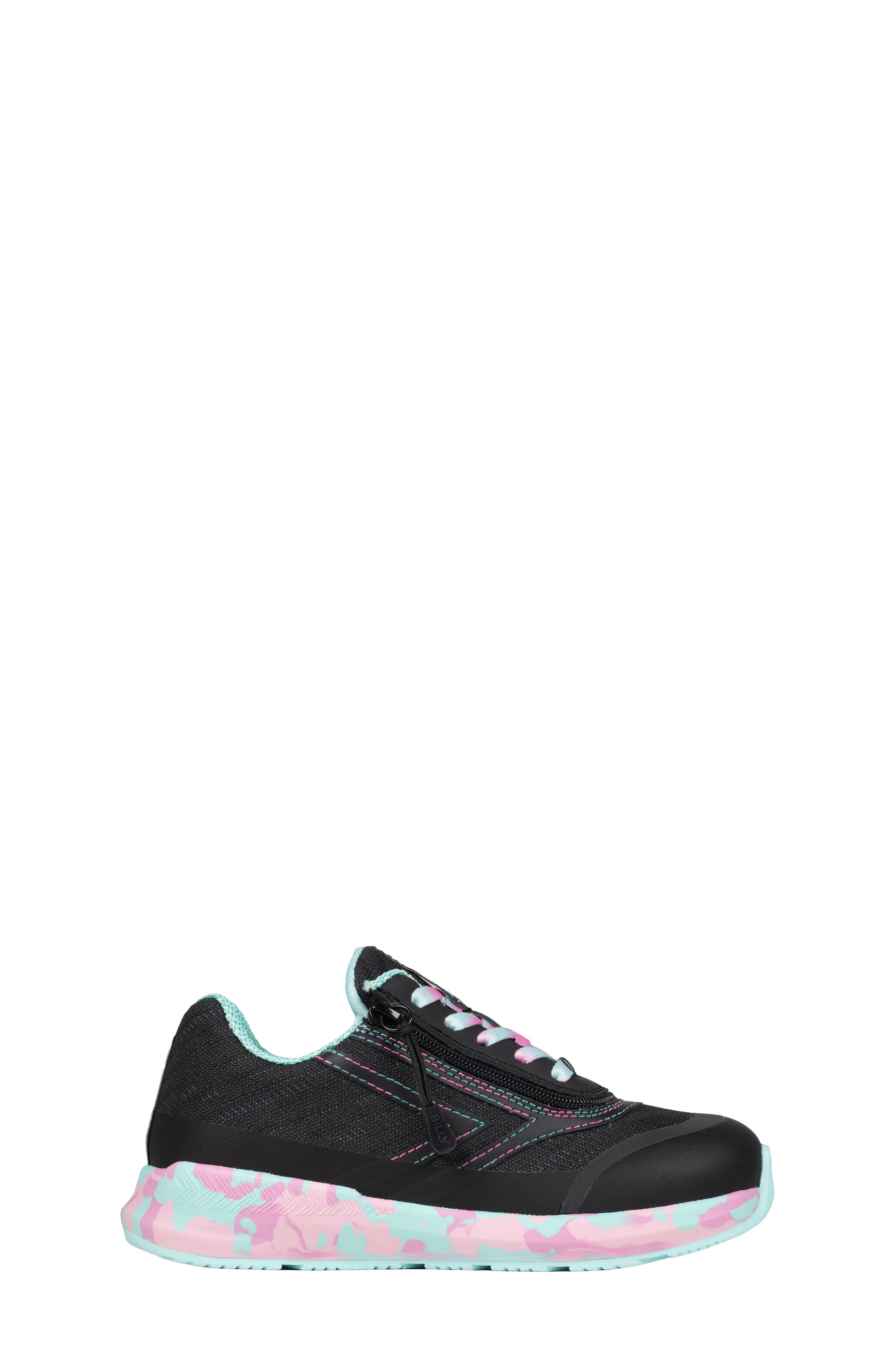 BILLY Footwear Kids' Zip Around Sneaker, Main, color, Midnight Mermaid Black