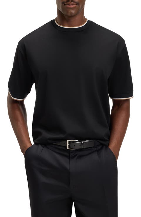 Tames Tipped Crewneck T-Shirt