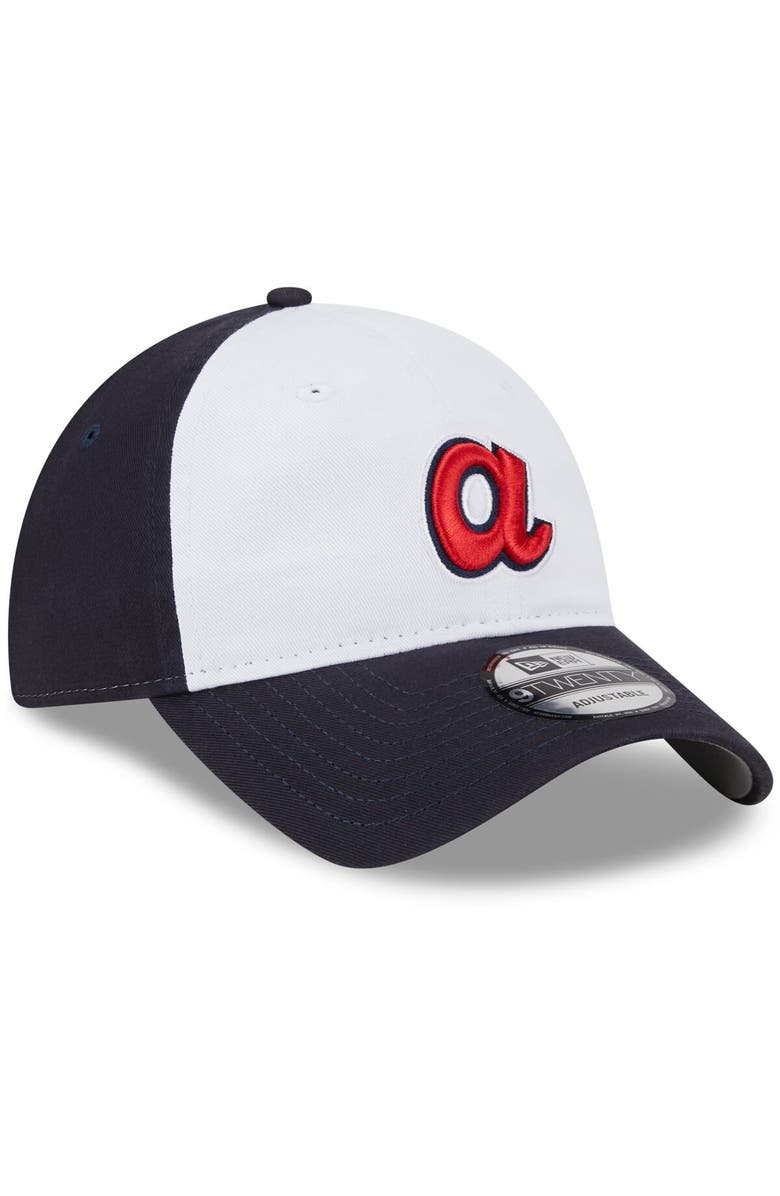 New Era Youth New Era White Atlanta Braves 2025 Batting Practice 9TWENTY Adjustable Hat, Alternate, color,