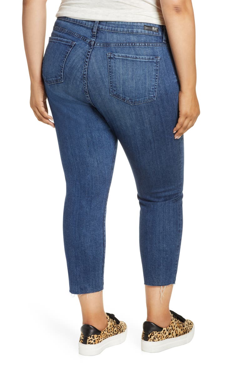 Reese High Waist Straight Leg Ankle Jeans, Alternate, color, ACKNOWLEDGEMENT