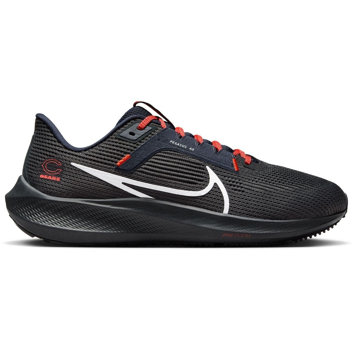 Nike Unisex Nike  Anthracite Chicago Bears Zoom Pegasus 40 Running Shoe, Main, color, Anthracite