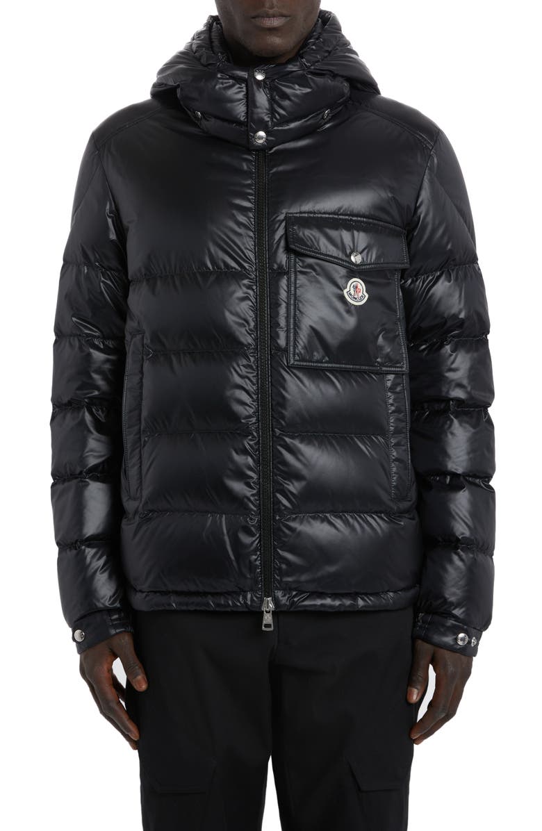 Moncler Wollaston Quilted Recycled Nylon Puffer Jacket, Main, color,
