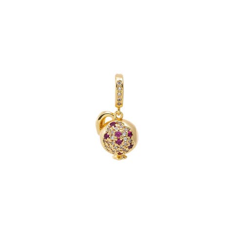 Multicolor CZ Apple Charm