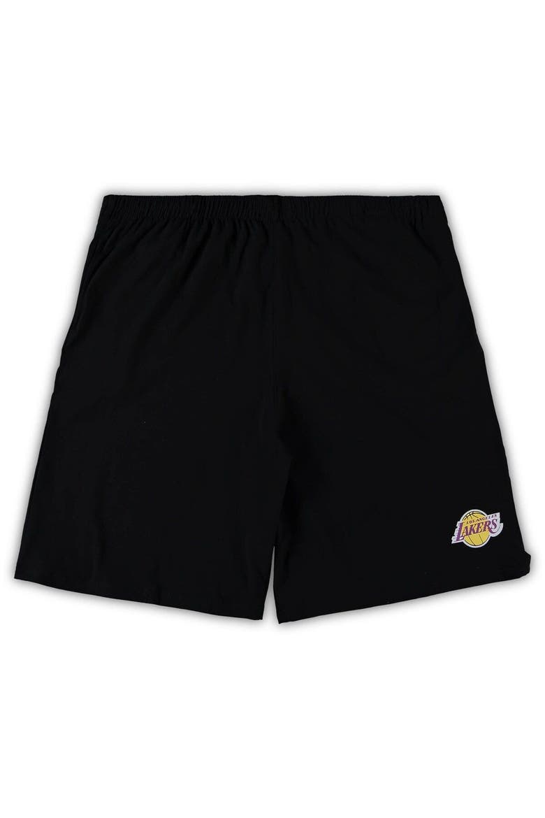 Men's Concepts Sport Purple/Black Los Angeles Lakers Big & Tall T-Shirt & Shorts Sleep Set, Alternate, color, Purple
