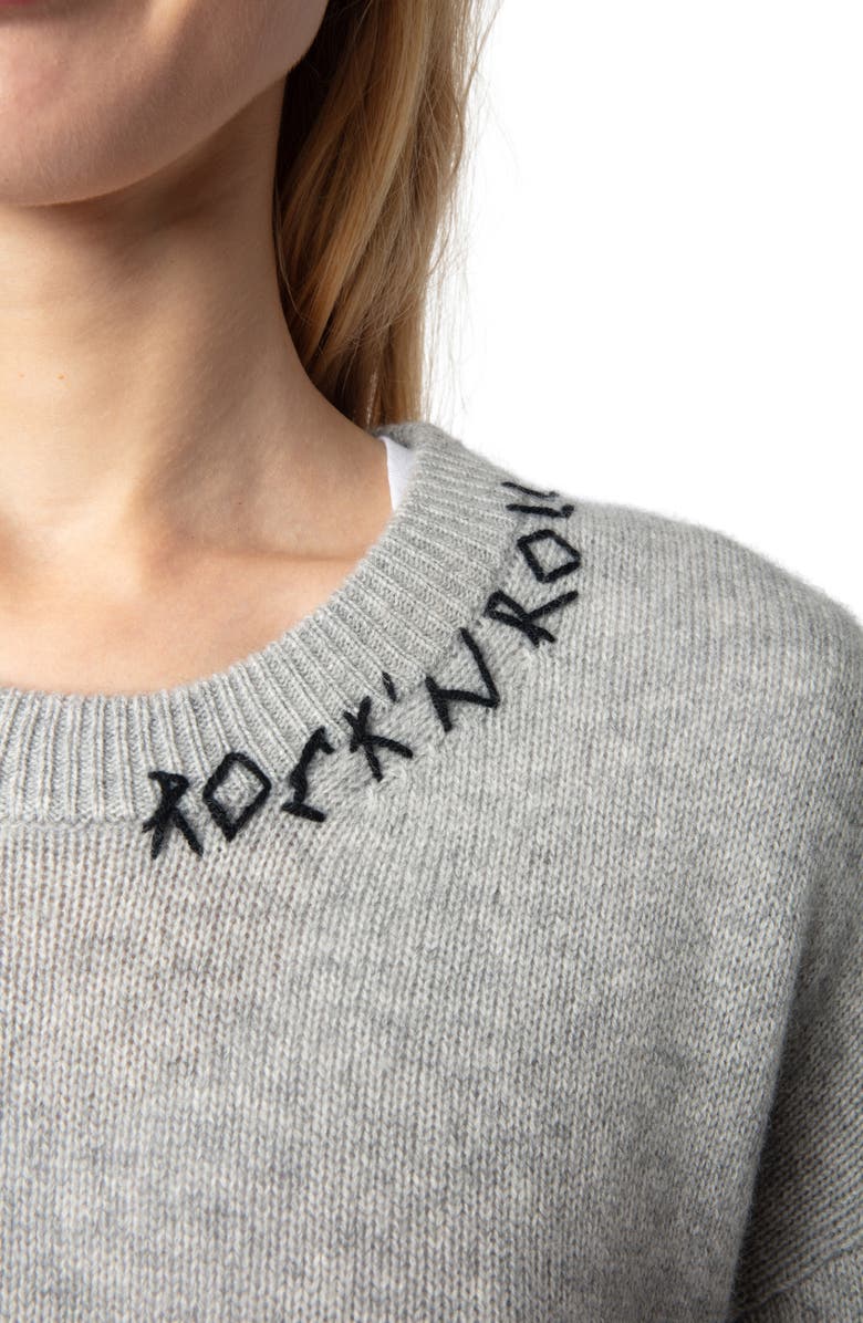 Zadig & Voltaire Markus R&R Cashmere Sweater, Alternate, color, 