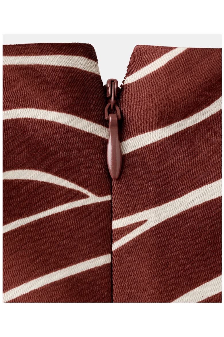 Geometric Print Sheath Dress, Alternate, color, MAROON