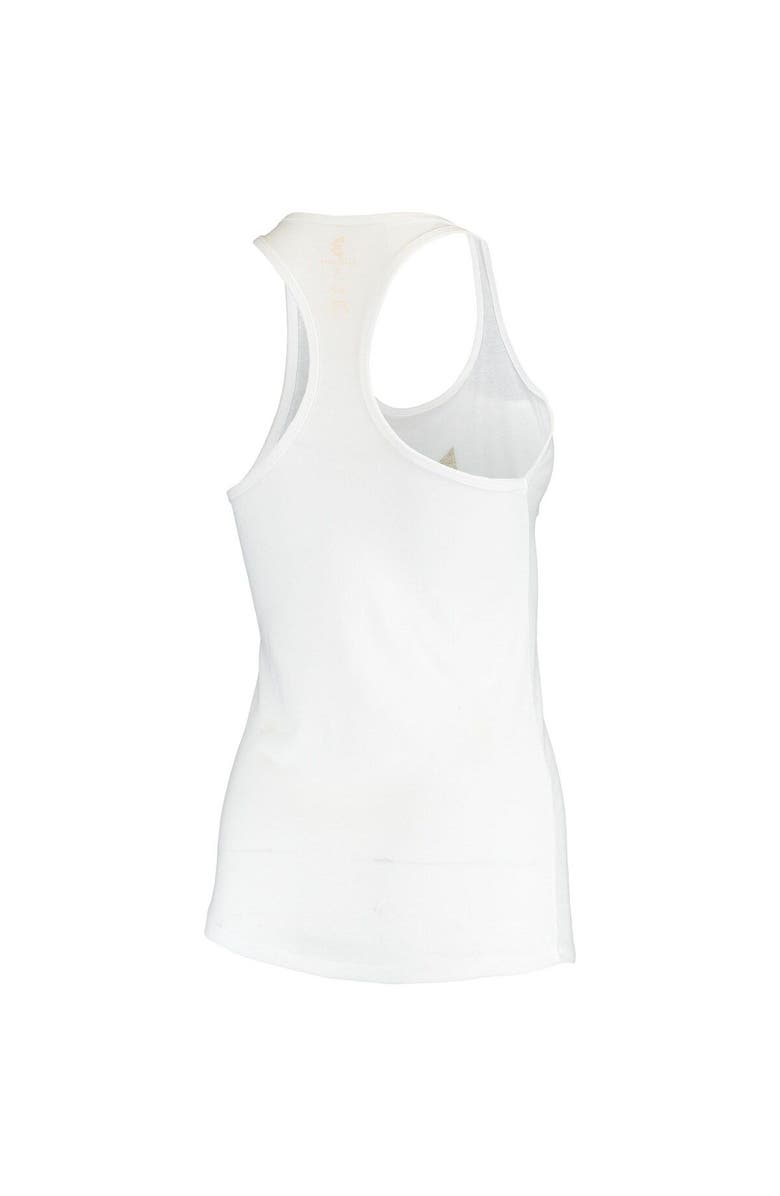 Beast Mode Women's Beast Mode White Double Logo Scoop Neck Tank Top, Alternate, color, 