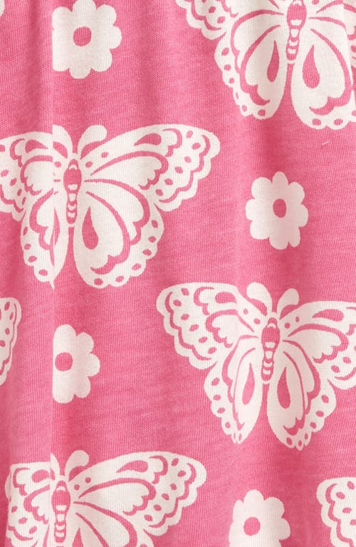 Mini Boden Kids' Butterfly Print Cotton Skort In Pink Butterfly Stamp