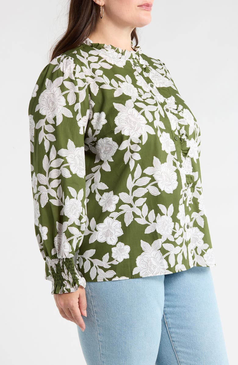 SUGARLIPS Haizley Floral Top, Alternate, color, Cream-Green