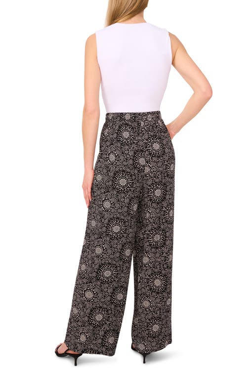Shop Halogen ® Wide Leg Pants In Rich Black Print