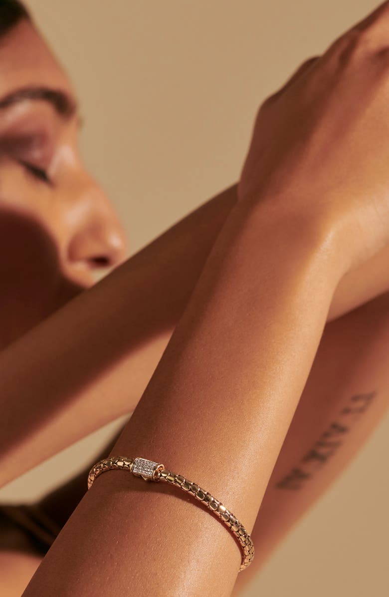 John Hardy Dot Chain Pavé Diamond Bracelet, Alternate, color, 