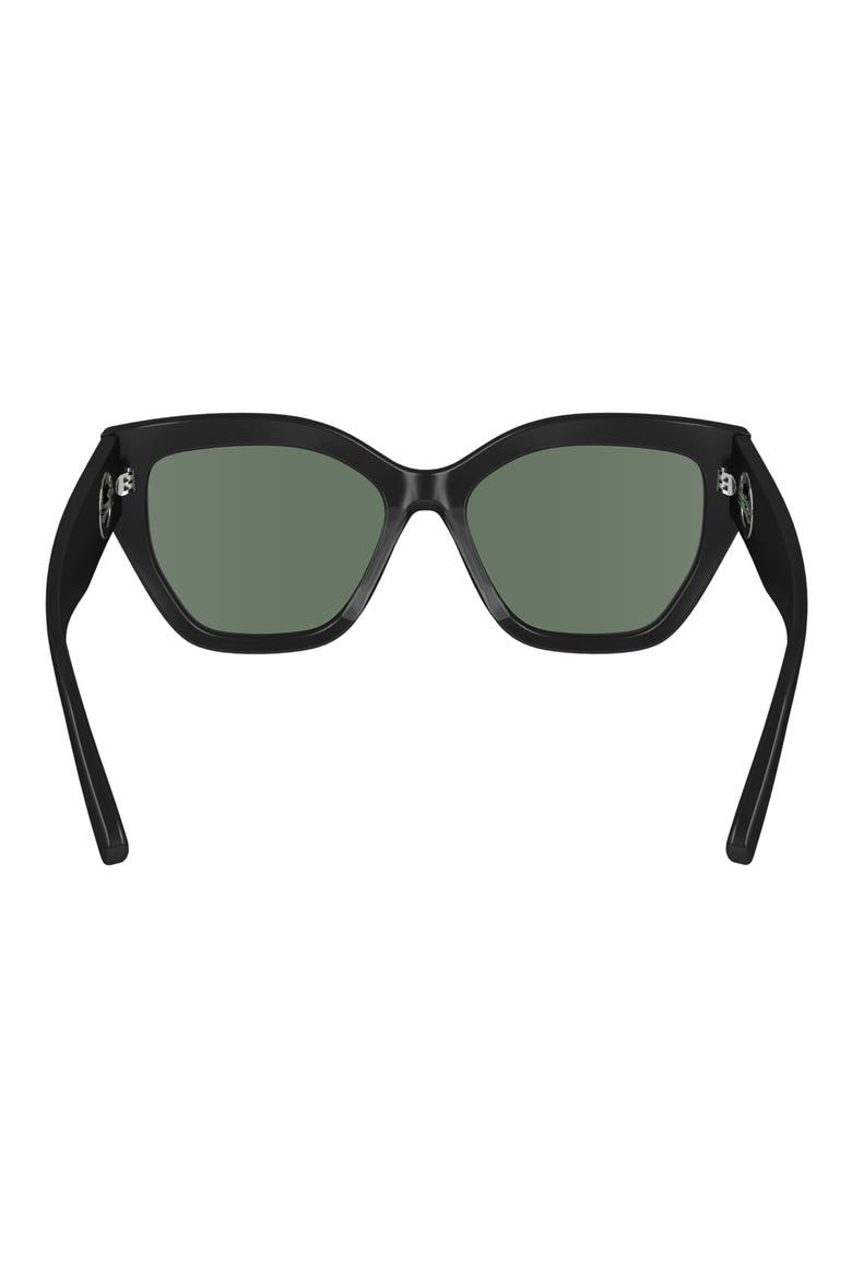 55mm Butterfly Sunglasses, Alternate, color, BLACK
