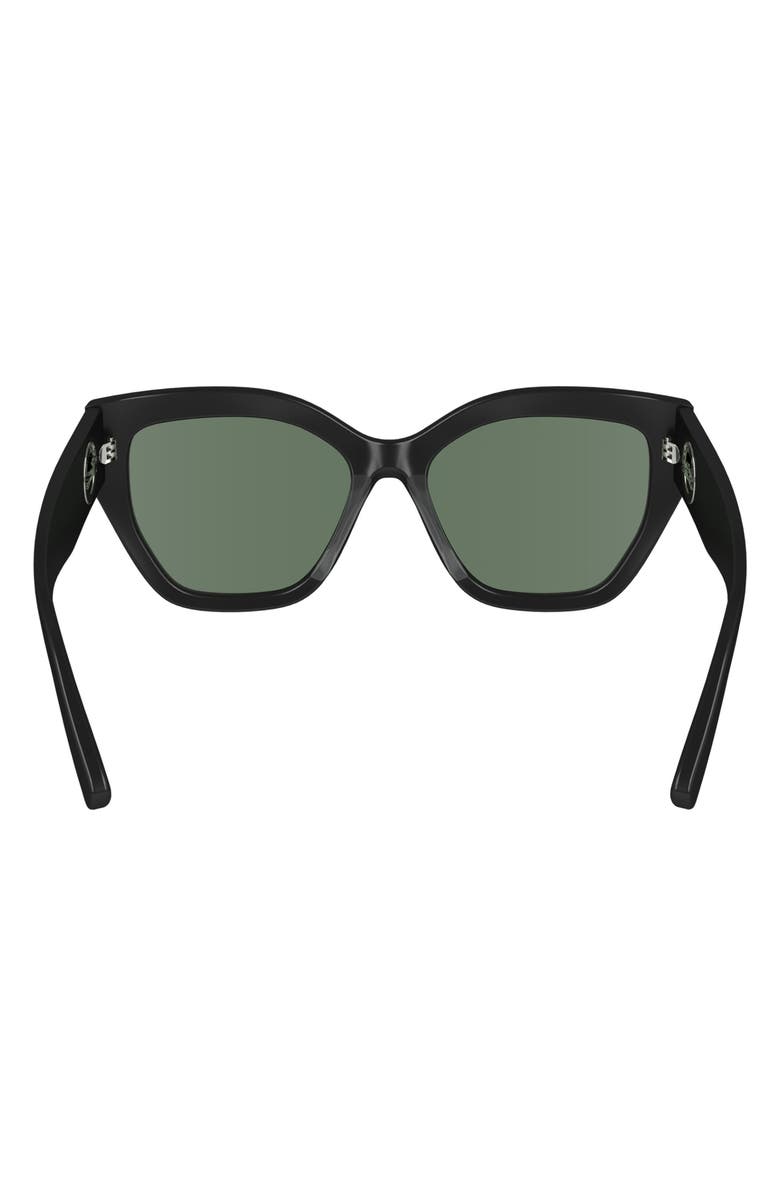Longchamp 55mm Butterfly Sunglasses, Alternate, color, Black