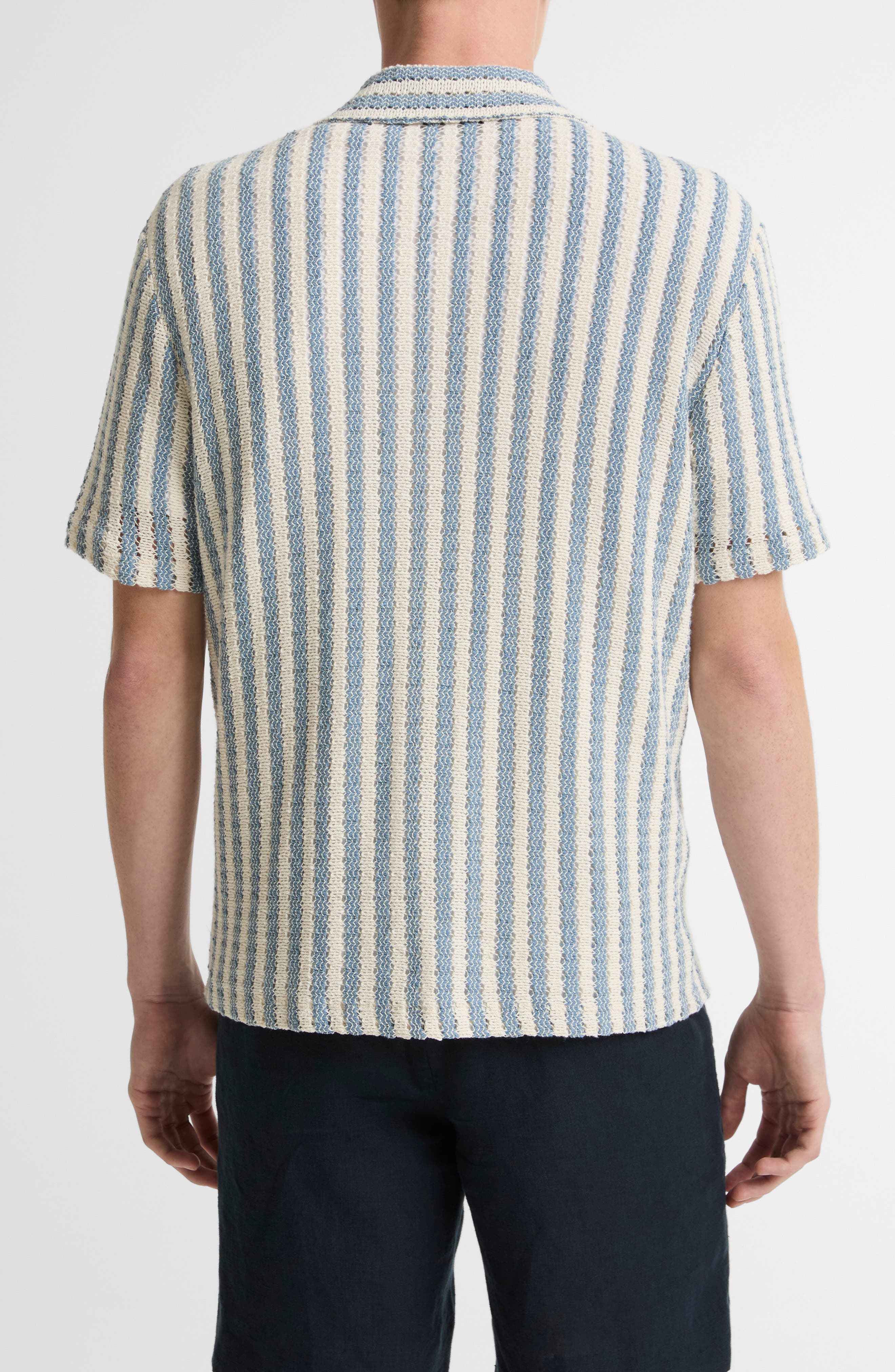 Beach Stripe Cotton-Blend Button-Front Shirt - image 2