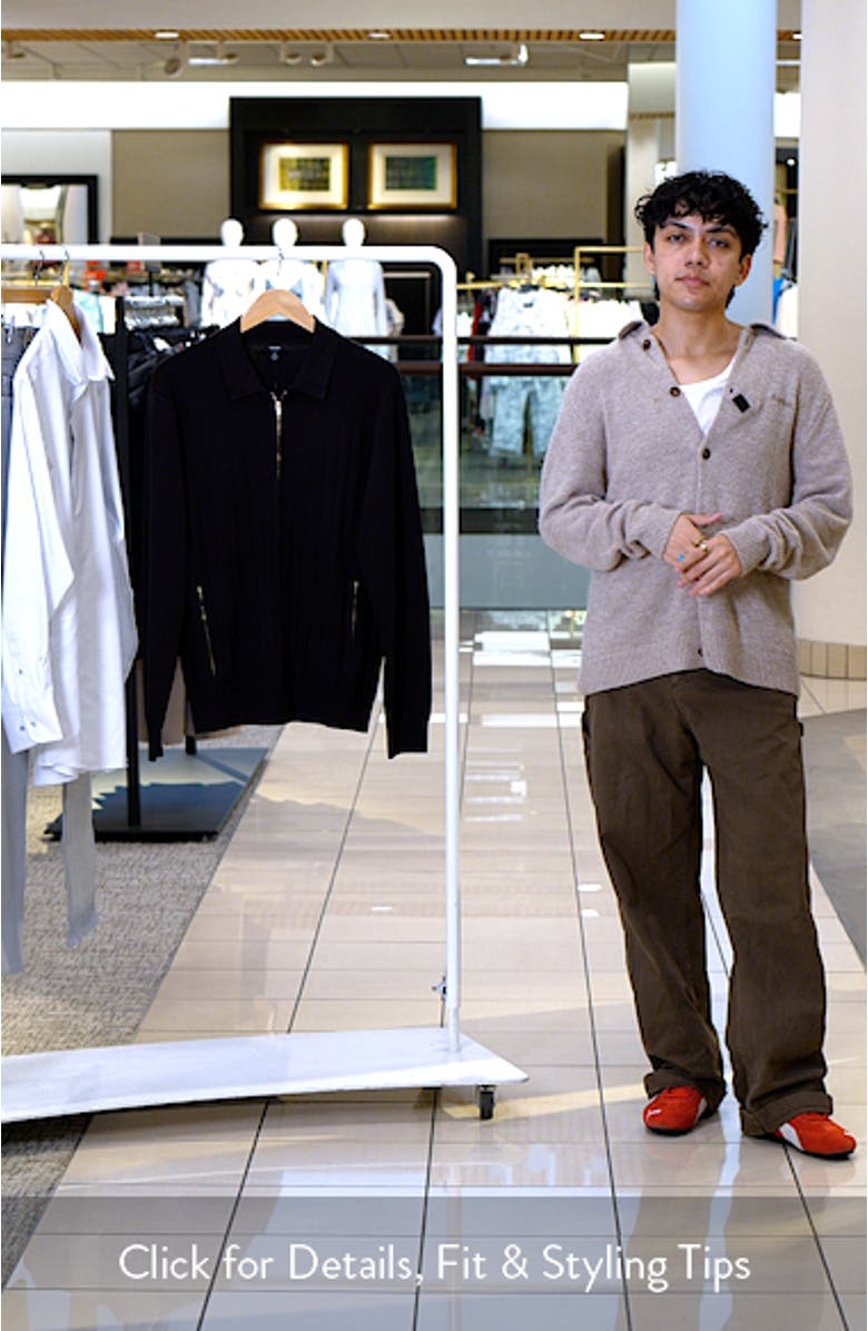 Marsh Wide Rib Zip Cardigan, sales video thumbnail