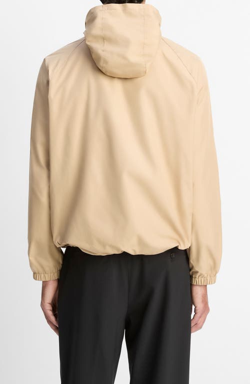 Vince Hooded Windbreaker Jacket In Neutral