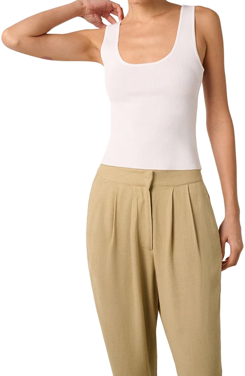 WeWoreWhat Scoop Top, Alternate, color, White