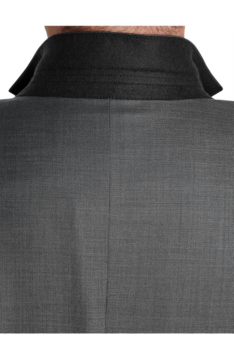 Oak Hill Premium by DXL Jacket-Relaxer Sharkskin Suit Jacket, Alternate, color, Grey