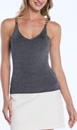 Laundry by Shelli Segal Chain Strap Sweater Tank