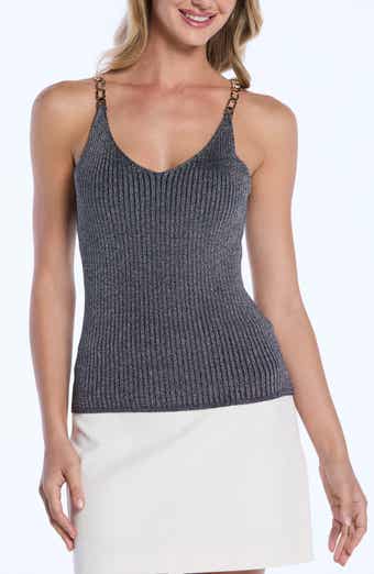Laundry by Shelli Segal Chain Strap Sweater Tank