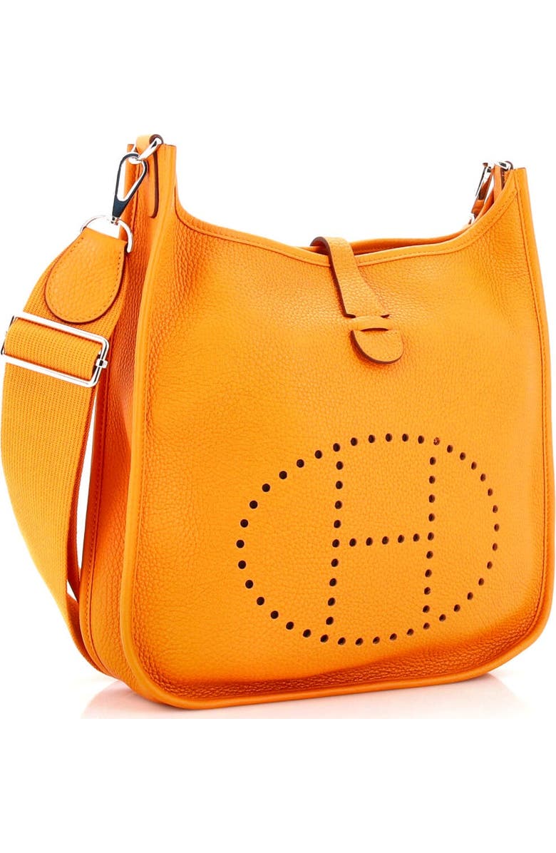 Pre-Owned Hermes Evelyne Bag Gen III Clemence PM, Alternate, color, Abricot