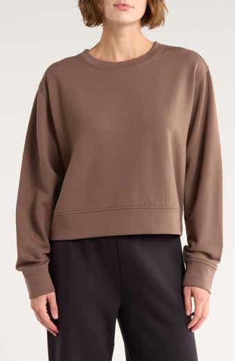 Z by Zella Cozy Knit Crewneck Sweatshirt
