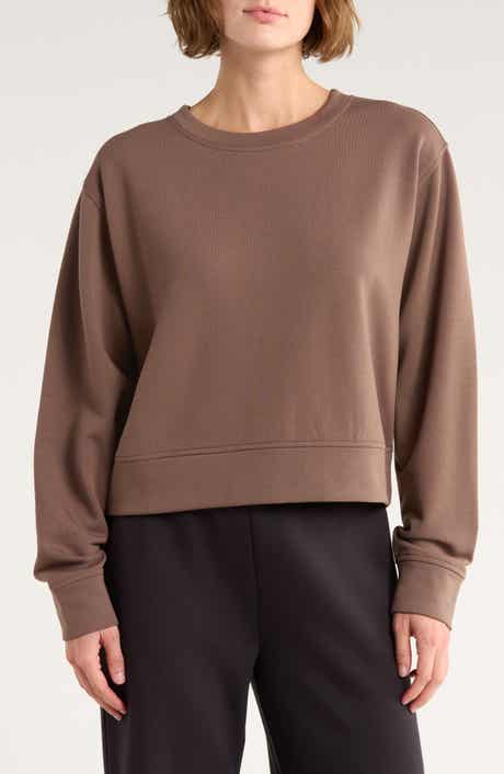 Z by Zella Cozy Knit Crewneck Sweatshirt