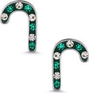 Lily Nily Kids' Crystal Candy Cane Stud Earrings