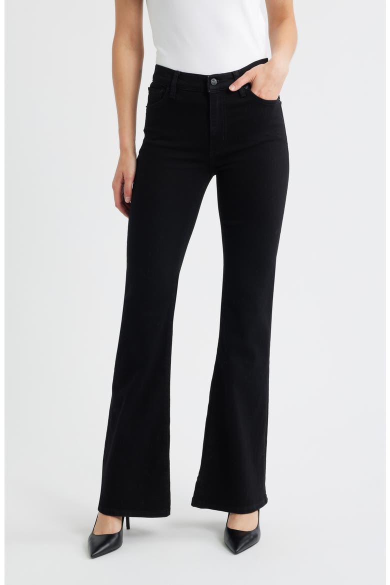 The Icon Flare Leg Jeans, Main, color, BLACK