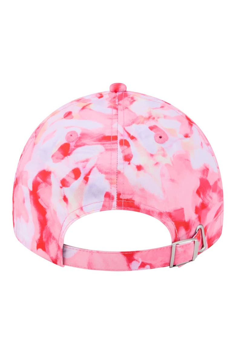 Women's New Era  Red Indiana Fever Floral Print Casual Classic Adjustable Hat, Alternate, color, Red