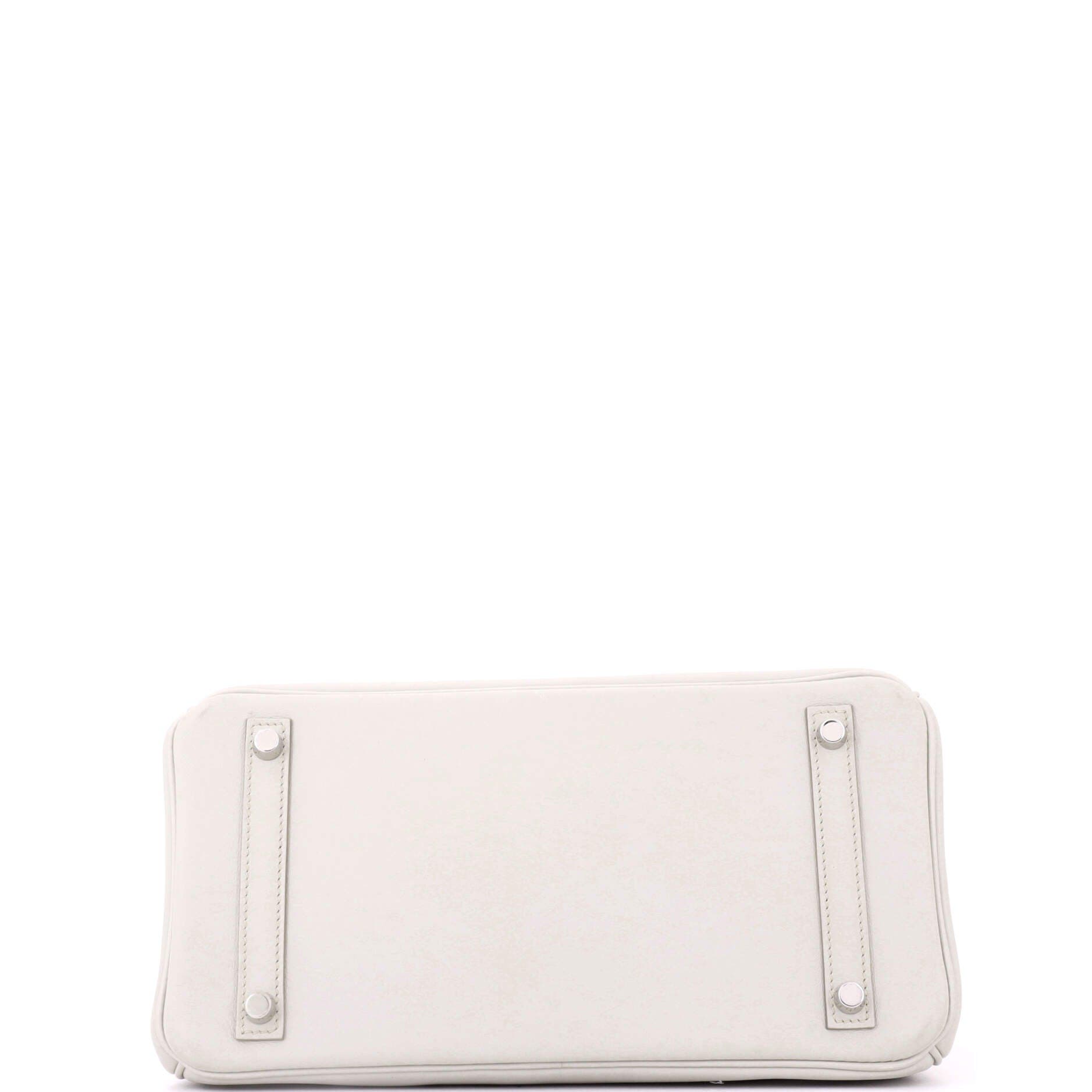 Pre-Owned Hermes Birkin Handbag Light Swift with Palladium Hardware 30, Alternate, color, Beton