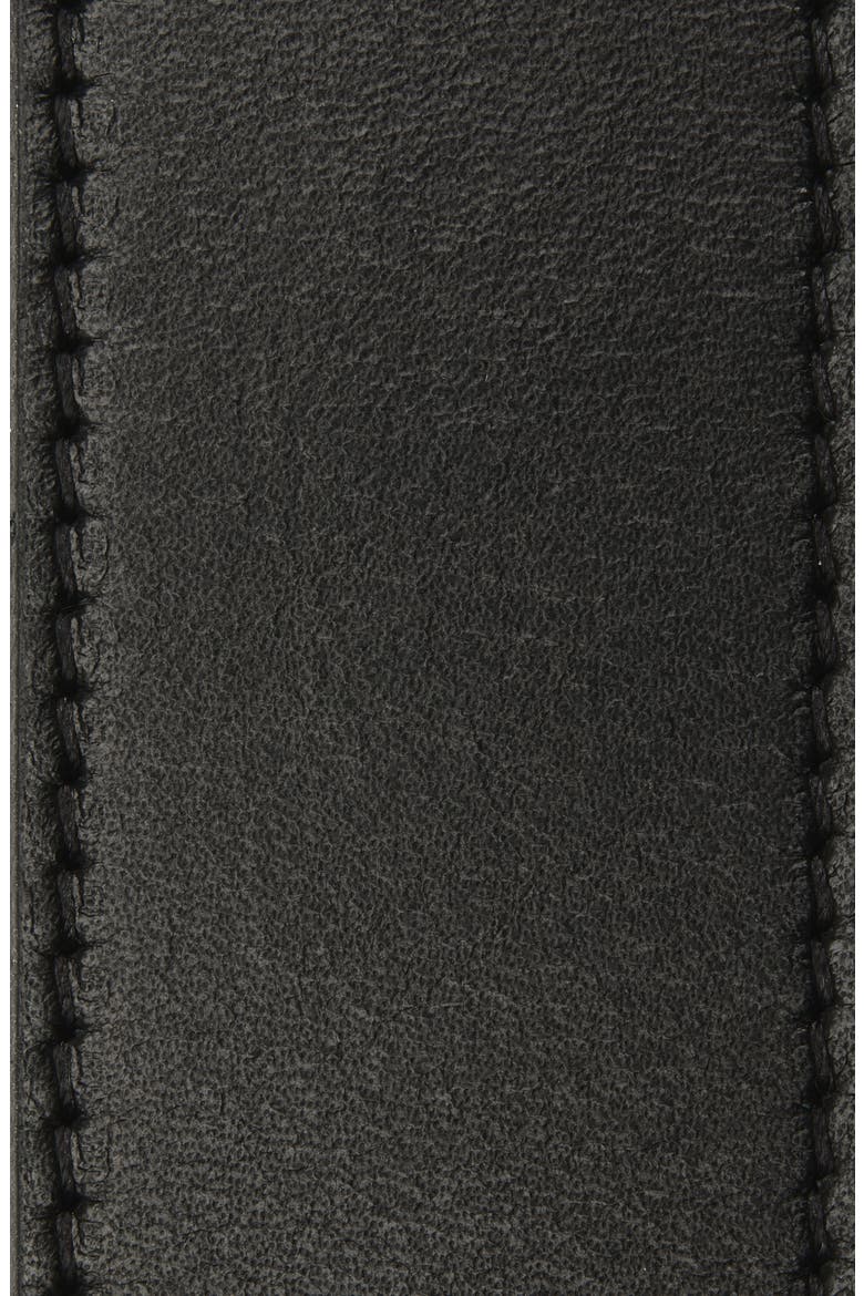 Giove Leather Belt, Alternate, color, BLACK