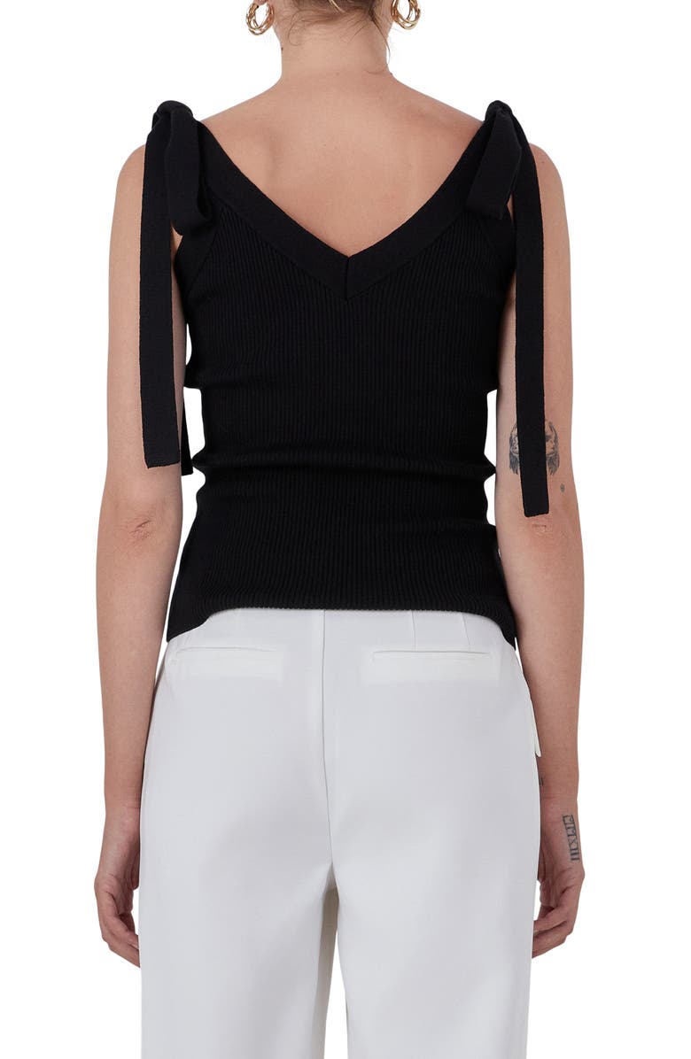 Endless Rose Tie Strap Rib Tank, Alternate, color, 