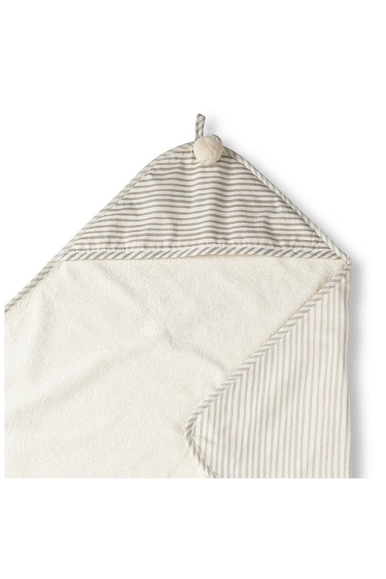 Stripes Away Hooded Towel, Alternate, color, STRIPES AWAY PEBBLE GREY
