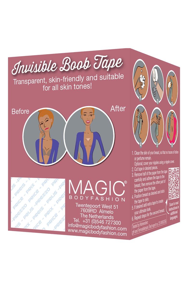 MAGIC Bodyfashion Invisible Clear Breast Tape, Alternate, color, Clear