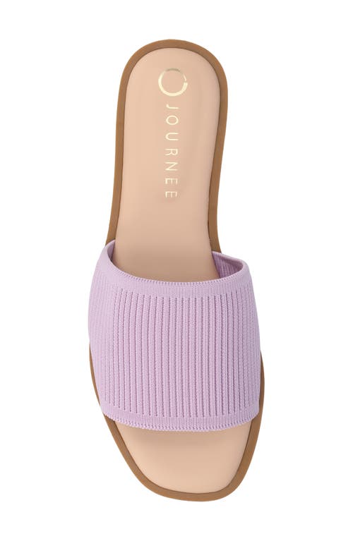 Journee Collection Prisilla Slide Sandal In Lilac