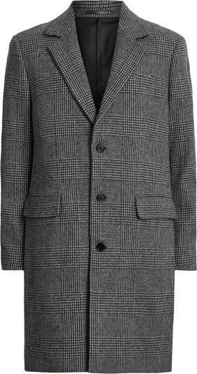 AllSaints Whitlock Mixed Check Wool Blend Coat | Nordstrom AllSaints Whitlock Mixed Check Wool Blend Coat | Nordstrom