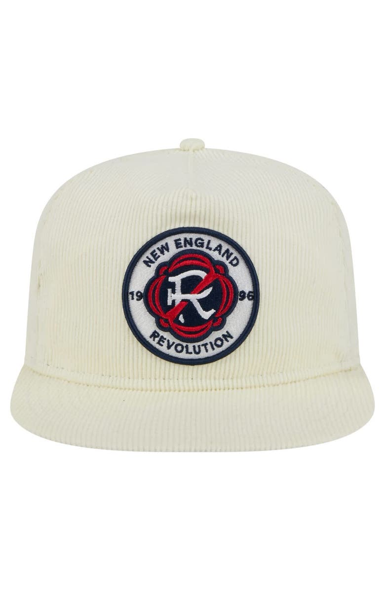 New Era Men's New Era Cream New England Revolution 2025 Kickoff Snapback Golfer Hat, Alternate, color, Cream