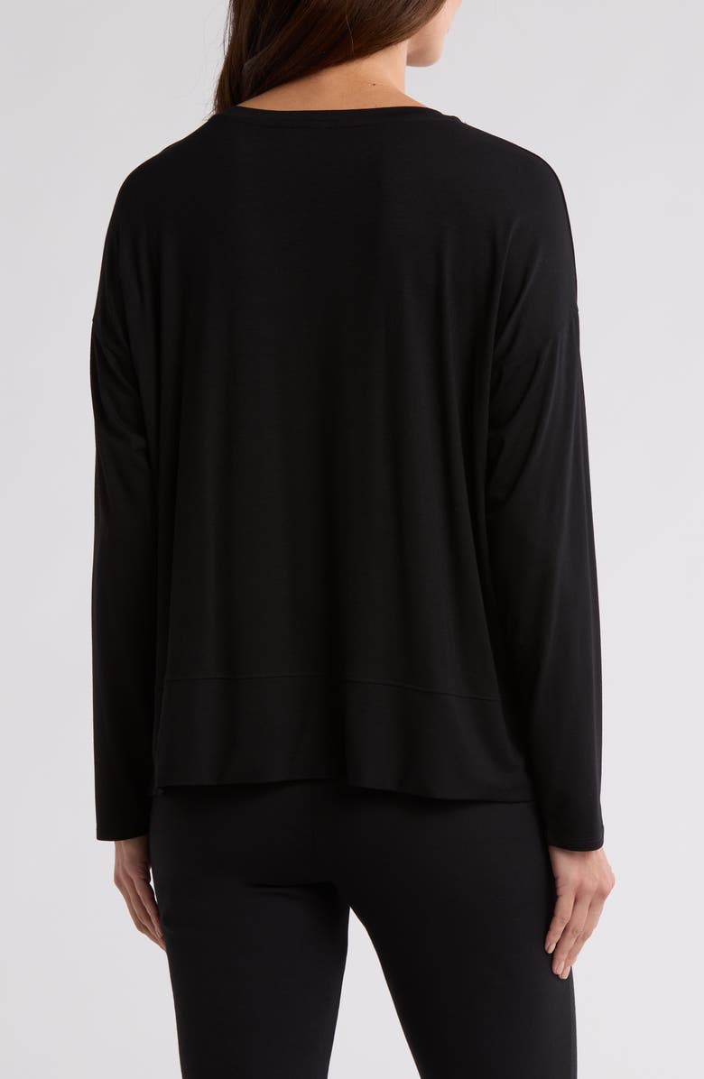 Eileen Fisher V-Neck Long Sleeve Boxy Top, Alternate, color, 