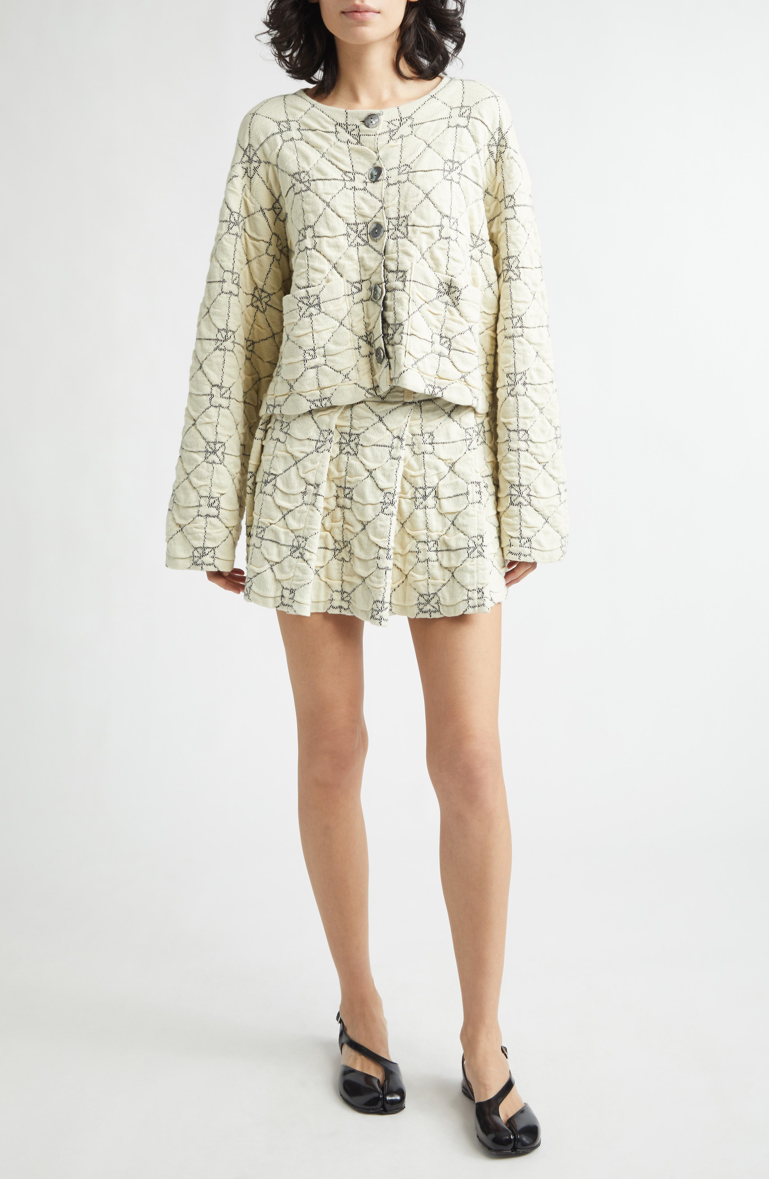 June Boxy Jacquard Cardigan - image 2