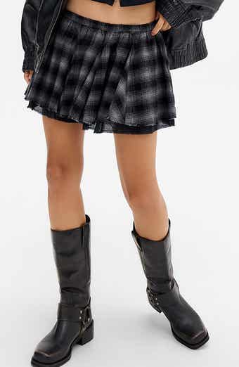 BDG Urban Outfitters Check Cotton Miniskirt