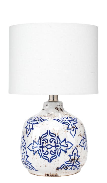 Ruby Ceramic Table Lamp, Blue